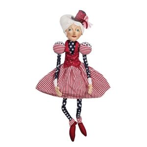 Annie And Attitus Star Patriotic Art Doll Set Joe Spencer 4th Of July